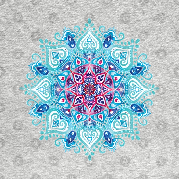 Handpainted Watercolor Mandala by aterkaderk